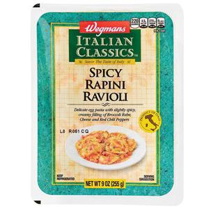 Wegmans Italian Classics Spicy Rapini Ravioli