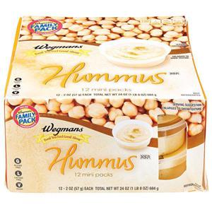 Wegmans Hummus, 12 Mini Packs, FAMILY PACK