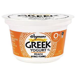 Wegmans Greek Yogurt, Peach