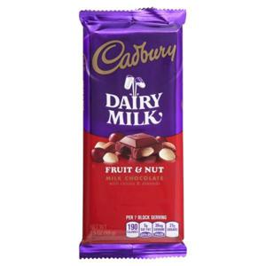 CADBURY Milk Chocolate, with Raisins and Almonds