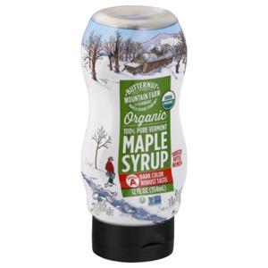 BUTTERNUT MOUNTAIN FARM Syrup, Organic, Maple