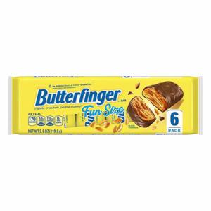 Butterfinger Candy Bar, Fun Size, 6 Pack