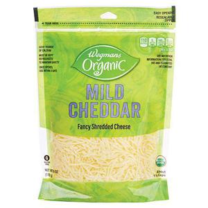 Wegmans Organic Mild Cheddar Fancy Shredded Cheese