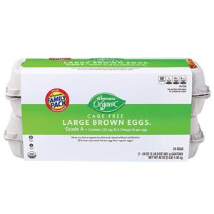 Wegmans Organic Large Brown Eggs, Cage Free, FAMILY PACK