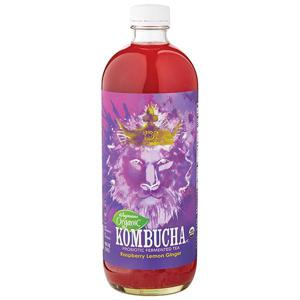 Wegmans Organic Kombucha, Raspberry Lemon Ginger