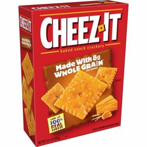 Cheez-It Crackers Cheez-It Baked Snack Cheese Crackers, Made with Whole Grain, Made with 100% Real Cheese, 12.4oz