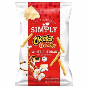 Cheetos Simply Cheese Snacks, White Cheddar, Crunchy