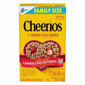 Cheerios Oat Cereal, Toasted Whole Grain, Family Size