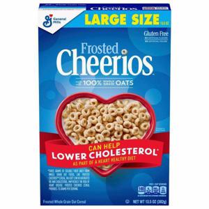 Cheerios Cereal, Frosted, Whole Grain, Large Size