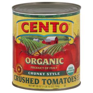 CENTO Tomatoes, Organic, Chunky Style, Crushed