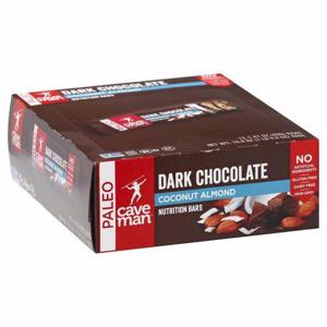 Caveman Nutrition Bars, Dark Chocolate, Coconut Almond