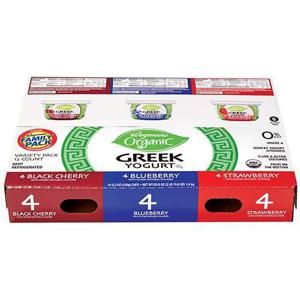 Wegmans Organic Greek Yogurt, Variety Pack, FAMILY PACK