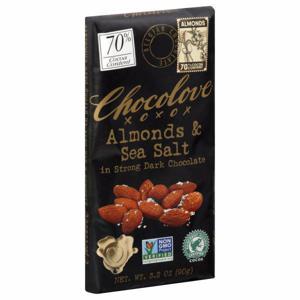 Chocolove Strong Dark Chocolate, Almonds & Sea Salt