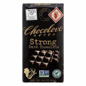 Chocolove Dark Chocolate, Strong, 70% Cocoa