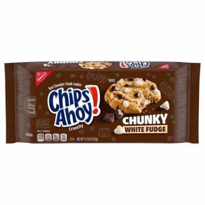 Chips Ahoy! Cookies, White Fudge Chunky, Crunchy