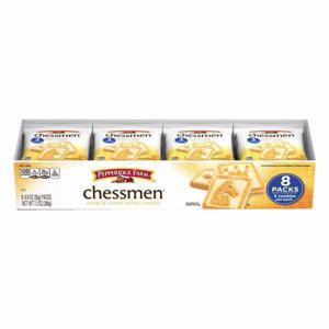 Chessmen Butter Cookies, 8 Pack