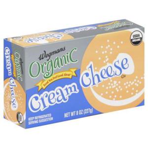 Wegmans Organic Cream Cheese, Bar