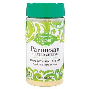 Wegmans Organic Cheese, Grated, Parmesan