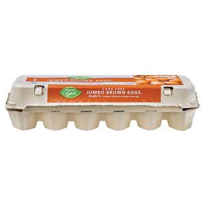 Wegmans Organic Cage Free Grade A Jumbo Brown Eggs