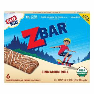 Clif Kid ZBar Energy Snack Bars, Cinnamon Roll