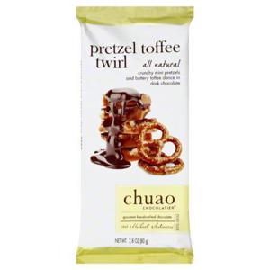 Chuao Chocolatier Dark Chocolate, Pretzel Toffee Twirl