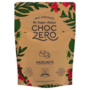 ChocZero Bars, Milk Chocolate, Hazelnuts, No Sugar Added