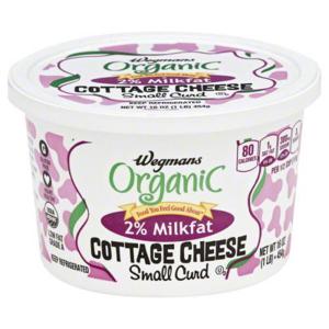 Wegmans Organic 2% Milkfat Cottage Cheese, Small Curd