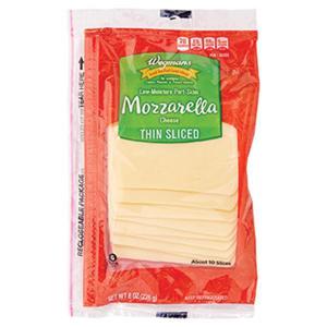 Wegmans Mozzarella Cheese, Thin Sliced, Low-Moisture, Part-Skim