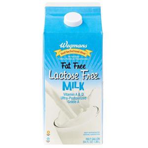 Wegmans Milk, Lactose Free, Fat Free