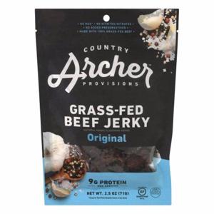 Country Archer Beef Jerky, Original, Grass-Fed