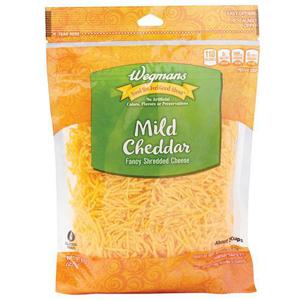 Wegmans Mild Cheddar Fancy Shredded Cheese