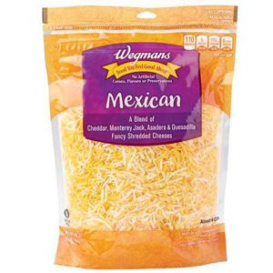 Wegmans Mexican Fancy Shredded Cheeses