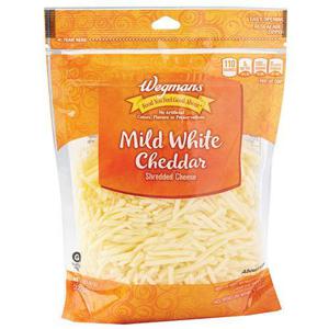 Wegmans Shredded Mild White Cheddar Cheese