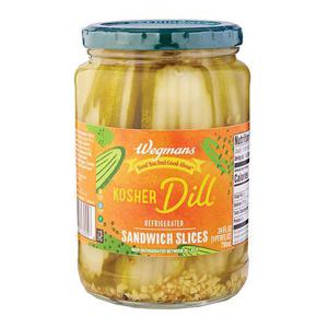 Wegmans Refrigerated Kosher Dill Sandwich Slices Pickles