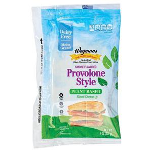 Wegmans Provolone Style Smoke Flavored Plant Based Sliced Cheese