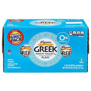 Wegmans Plain Nonfat Greek Yogurt, FAMILY PACK