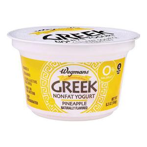 Wegmans Pineapple Nonfat Greek Yogurt