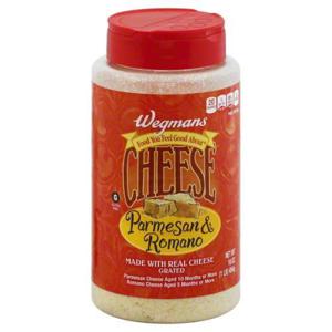 Wegmans Parmesan & Romano Grated Cheese