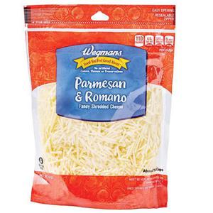 Wegmans Parmesan & Romano Fancy Shredded Cheese