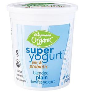 Wegmans Organic Super Yogurt Lowfat Blended, Plain