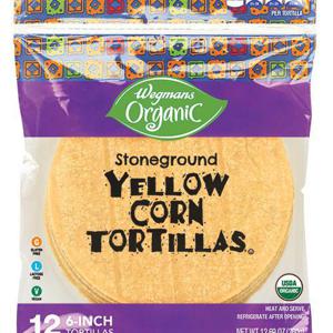 Wegmans Organic Stoneground Yellow Corn Tortillas