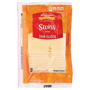 Wegmans Swiss Cheese, Thin Sliced