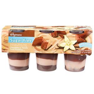 Wegmans Sugar Free Chocolate & Vanilla Swirl Pudding