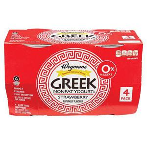 Wegmans Strawberry Nonfat Greek Yogurt