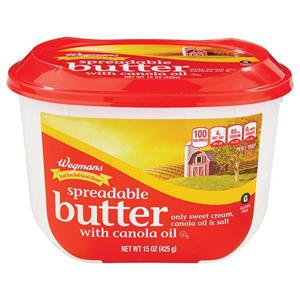 Wegmans Spreadable Butter with Canola Oil