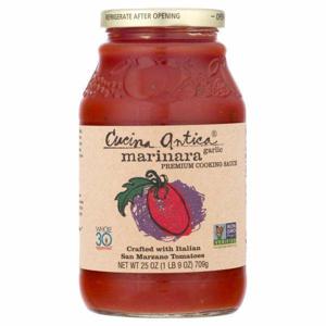 Cucina Antica Cooking Sauce, Premium, Marinara Garlic