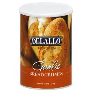 DeLallo Breadcrumbs, Traditional, Garlic