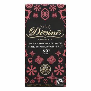 Divine Chocolate Dark Chocolate, with Pink Himalayan Salt