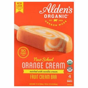 Alden's Organic Fruit Cream Bar, New School Orange Cream