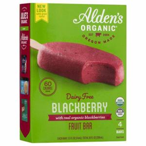 Alden's Organic Fruit Bar, Dairy Free, Blackberry